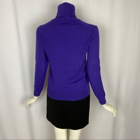 3.1 Phillip Lim Merino Wool Purple Turtleneck Sweater Size Medium - Picture 5 of 8